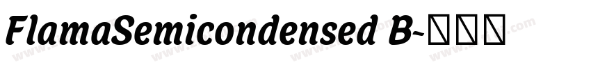FlamaSemicondensed B字体转换